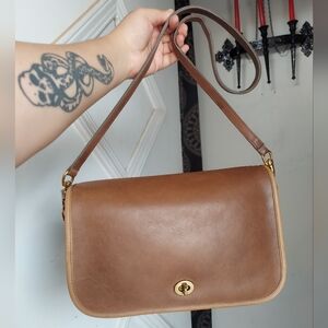 🚫TRADED🚫 Vintage Coach Putty Convertible Clutch 9635🤎